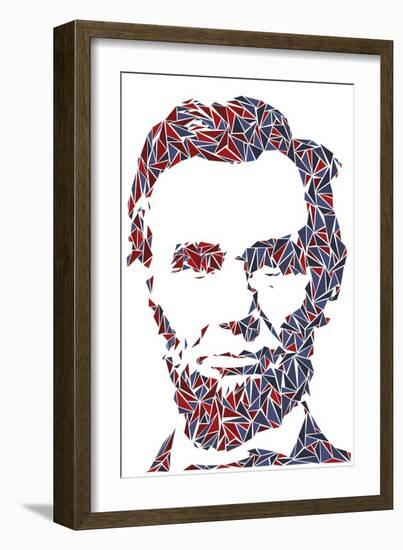 Abraham Lincoln-Cristian Mielu-Framed Art Print