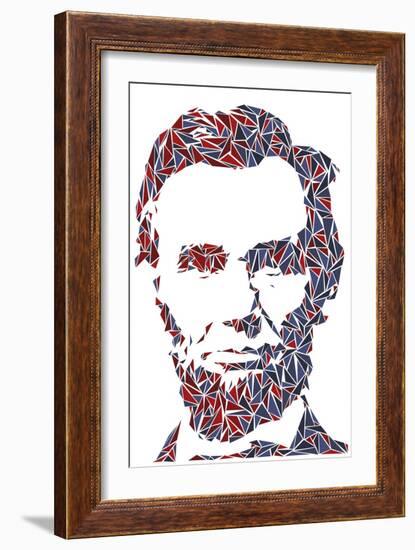 Abraham Lincoln-Cristian Mielu-Framed Art Print