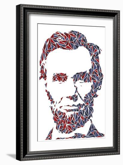 Abraham Lincoln-Cristian Mielu-Framed Art Print