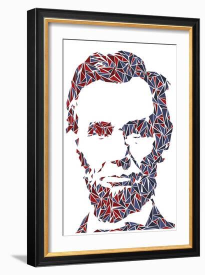 Abraham Lincoln-Cristian Mielu-Framed Art Print