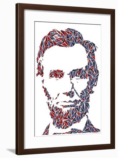 Abraham Lincoln-Cristian Mielu-Framed Art Print