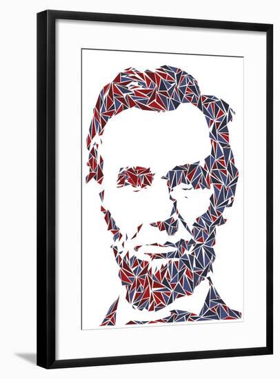 Abraham Lincoln-Cristian Mielu-Framed Art Print