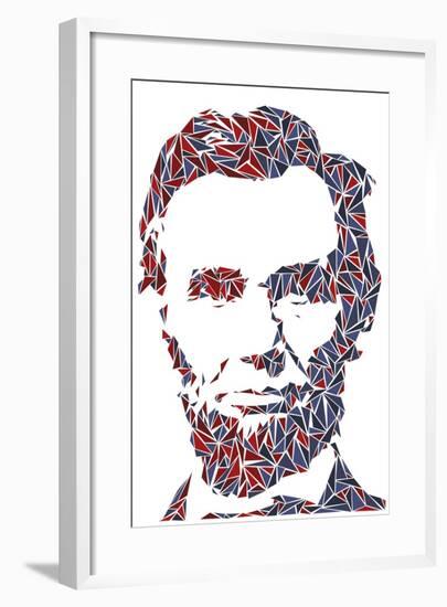 Abraham Lincoln-Cristian Mielu-Framed Art Print