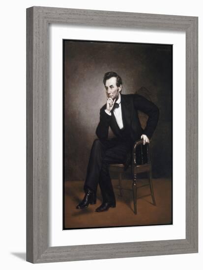 Abraham Lincoln-George Peter Alexander Healy-Framed Giclee Print