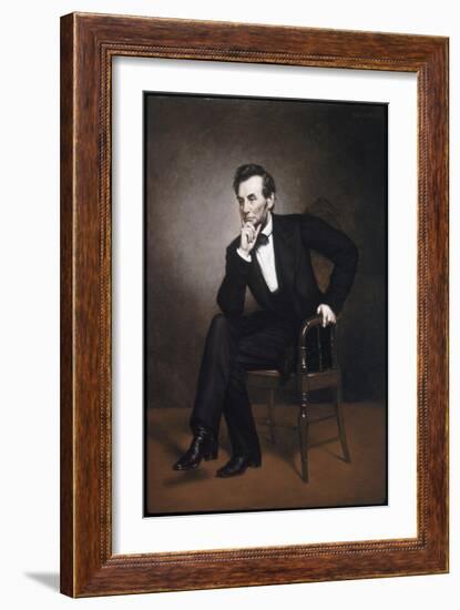 Abraham Lincoln-George Peter Alexander Healy-Framed Giclee Print