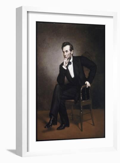 Abraham Lincoln-George Peter Alexander Healy-Framed Giclee Print