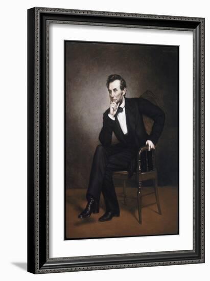 Abraham Lincoln-George Peter Alexander Healy-Framed Giclee Print