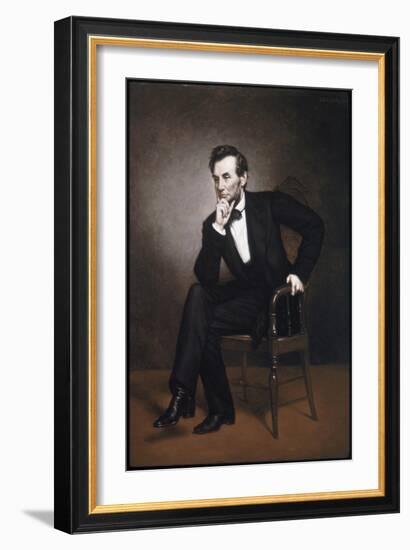 Abraham Lincoln-George Peter Alexander Healy-Framed Giclee Print