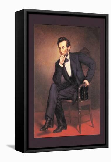 Abraham Lincoln-George Peter Alexander Healy-Framed Stretched Canvas