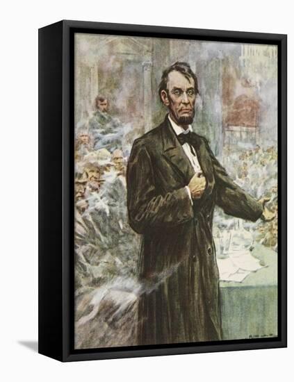 Abraham Lincoln-Arthur C. Michael-Framed Premier Image Canvas