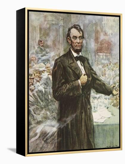 Abraham Lincoln-Arthur C. Michael-Framed Premier Image Canvas