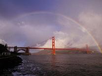 Golden Gate Rainbow-Abraham Lustgarten-Framed Premier Image Canvas