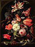 A Flower and Fruit Wreath-Abraham Mignon-Framed Giclee Print