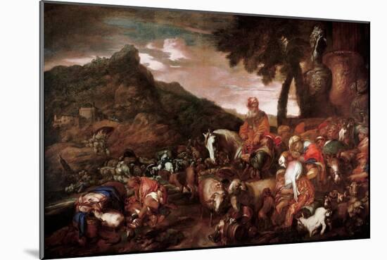 Abraham on the Road to Canaan, 1650-1660-Giovanni Benedetto Castiglione-Mounted Giclee Print