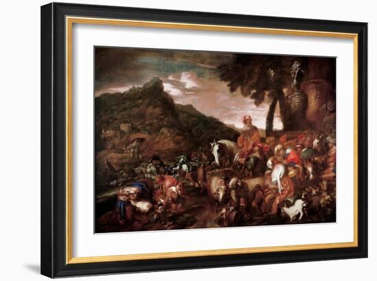 Abraham on the Road to Canaan, 1650-1660-Giovanni Benedetto Castiglione-Framed Giclee Print