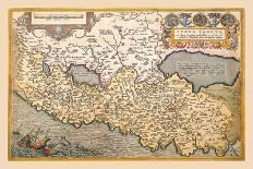 Map of Northern Italy-Abraham Ortelius-Art Print