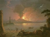 The Eruption of Vesuvius-Abraham Pether-Framed Premium Giclee Print