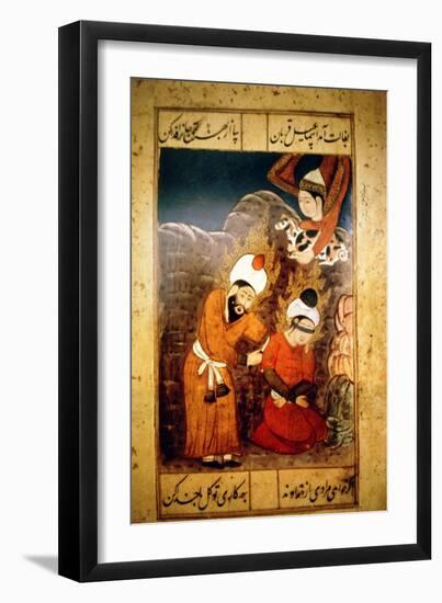 Abraham Preparing to Sacrifice His Son Isaac to God, 18th Century-null-Framed Giclee Print