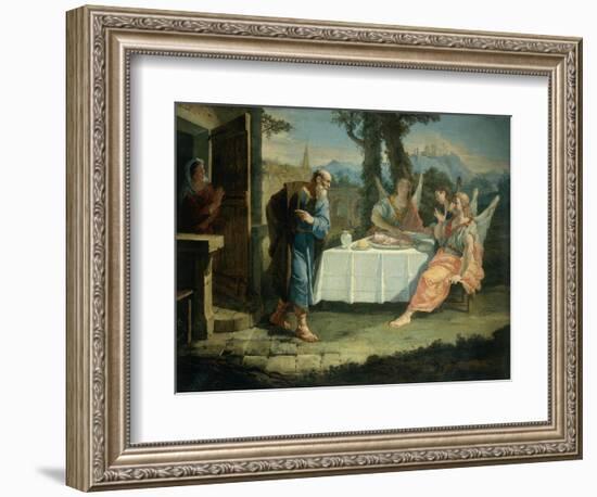 Abraham Receives Announcement of Birth of Isaac-Francesco Fontebasso-Framed Giclee Print