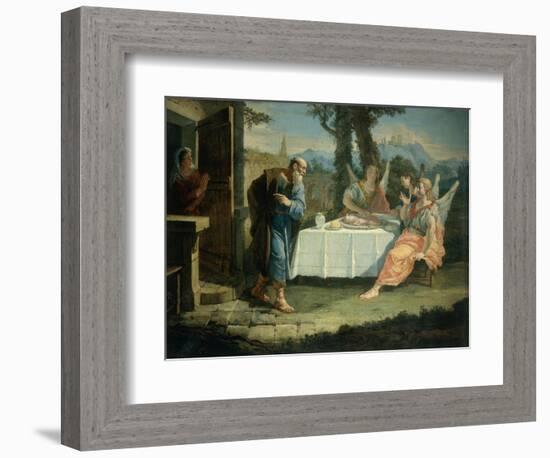 Abraham Receives Announcement of Birth of Isaac-Francesco Fontebasso-Framed Giclee Print