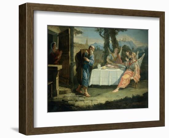 Abraham Receives Announcement of Birth of Isaac-Francesco Fontebasso-Framed Giclee Print