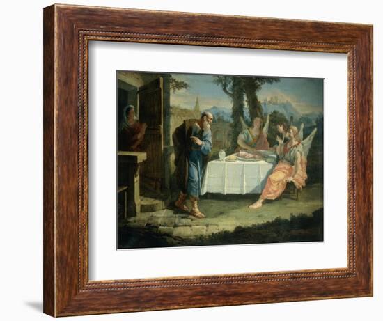 Abraham Receives Announcement of Birth of Isaac-Francesco Fontebasso-Framed Giclee Print