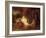 Abraham Receives the Three Angels-Rembrandt van Rijn-Framed Giclee Print