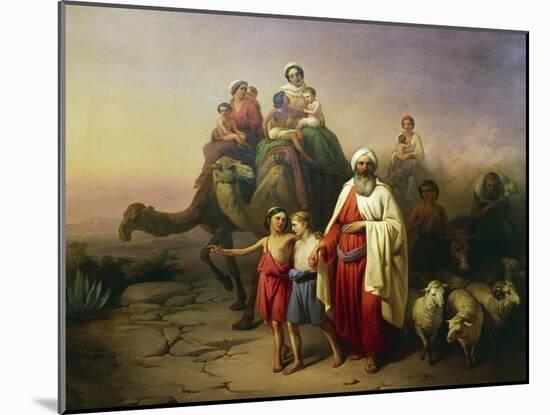 Abraham's Journey from Ur to Canaan, 1850-Jozsef Molnar-Mounted Giclee Print