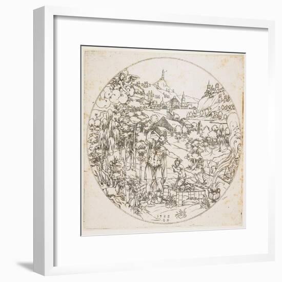 Abraham's Sacrifice, 1585-Jonas Silber-Framed Giclee Print