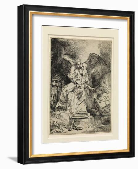 Abraham's Sacrifice, 1655-Rembrandt van Rijn-Framed Giclee Print