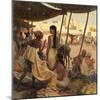 Abraham's Wife, Sarai, and a Slave Bargain for Cloth in a Marketplace-Tom Lovell-Mounted Photographic Print