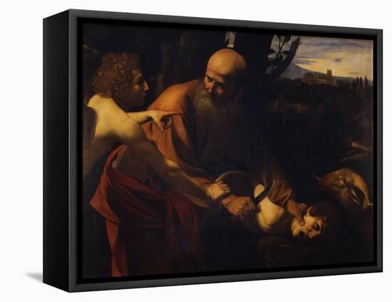 Abraham Sacrificing Isaac, 1603-1604-Caravaggio-Framed Premier Image Canvas