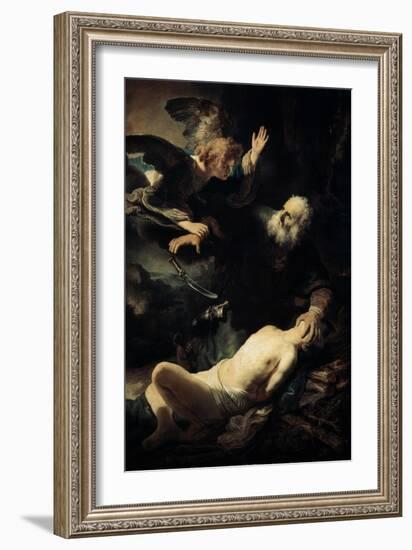 Abraham Sacrificing Isaac, 1635-Rembrandt van Rijn-Framed Giclee Print