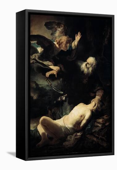 Abraham Sacrificing Isaac, 1635-Rembrandt van Rijn-Framed Premier Image Canvas