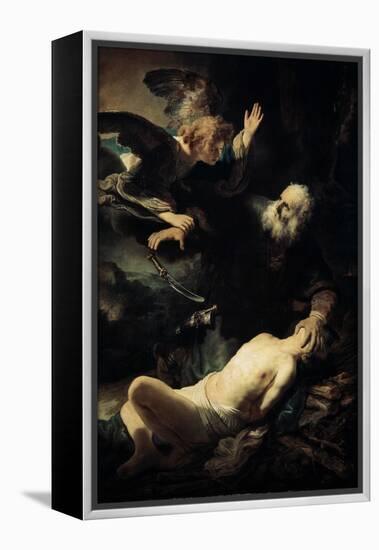 Abraham Sacrificing Isaac, 1635-Rembrandt van Rijn-Framed Premier Image Canvas