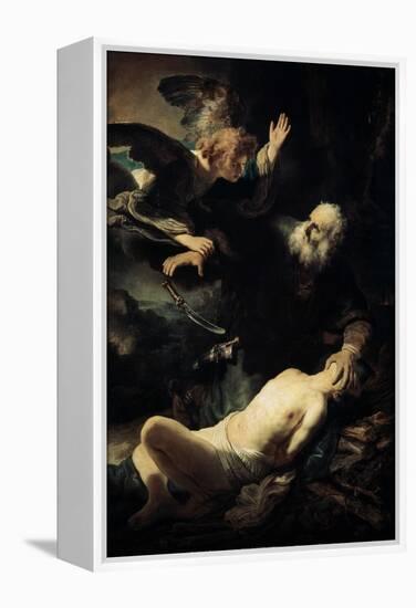 Abraham Sacrificing Isaac, 1635-Rembrandt van Rijn-Framed Premier Image Canvas