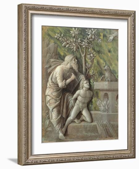 Abraham Sacrificing Isaac, C.1490-95-Andrea Mantegna-Framed Giclee Print