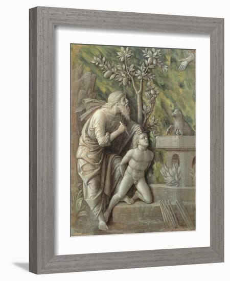 Abraham Sacrificing Isaac, C.1490-95-Andrea Mantegna-Framed Giclee Print