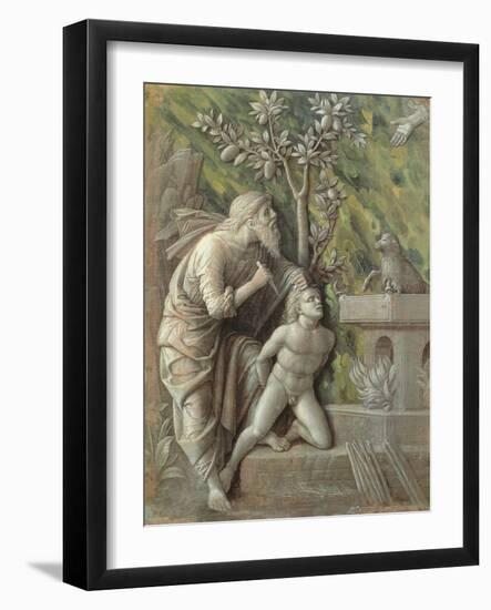 Abraham Sacrificing Isaac, C.1490-95-Andrea Mantegna-Framed Giclee Print