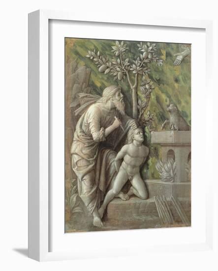 Abraham Sacrificing Isaac, C.1490-95-Andrea Mantegna-Framed Giclee Print