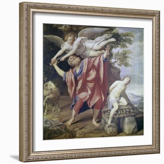 Abraham Sacrificing Isaac-Domenichino-Framed Giclee Print