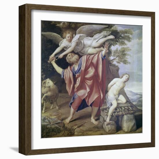 Abraham Sacrificing Isaac-Domenichino-Framed Giclee Print