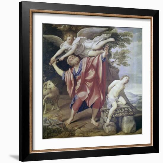 Abraham Sacrificing Isaac-Domenichino-Framed Giclee Print