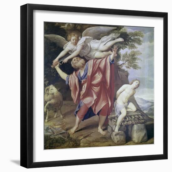 Abraham Sacrificing Isaac-Domenichino-Framed Giclee Print