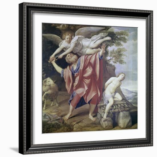 Abraham Sacrificing Isaac-Domenichino-Framed Giclee Print