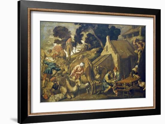 Abraham Sends Elizier to Find Wife for Isaac-Pedro Orrente-Framed Giclee Print