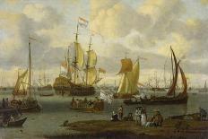 Peter the Great (1672-1725), Tsar of Russia, Inspecting a Boat in Amsterdam (Holland). Oil on Canva-Abraham Storck-Giclee Print