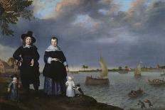 A Shipowner and His Family, 1650 (Oil on Canvas)-Abraham Willaerts-Framed Giclee Print