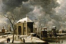 Presumed View of an Amsterdam Gate in Winter, 1622-Abrahamsz Beerstraten-Mounted Giclee Print