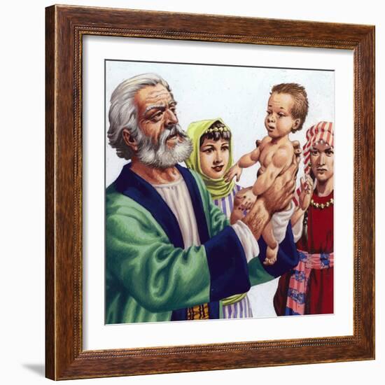 Abram Admiring Ishmael, the Son of Hagar-Pat Nicolle-Framed Giclee Print